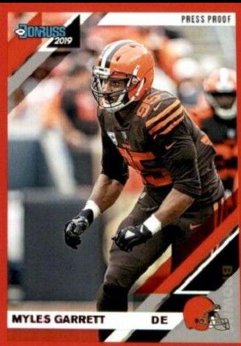 Myles Garrett [Red Press Proof] #68