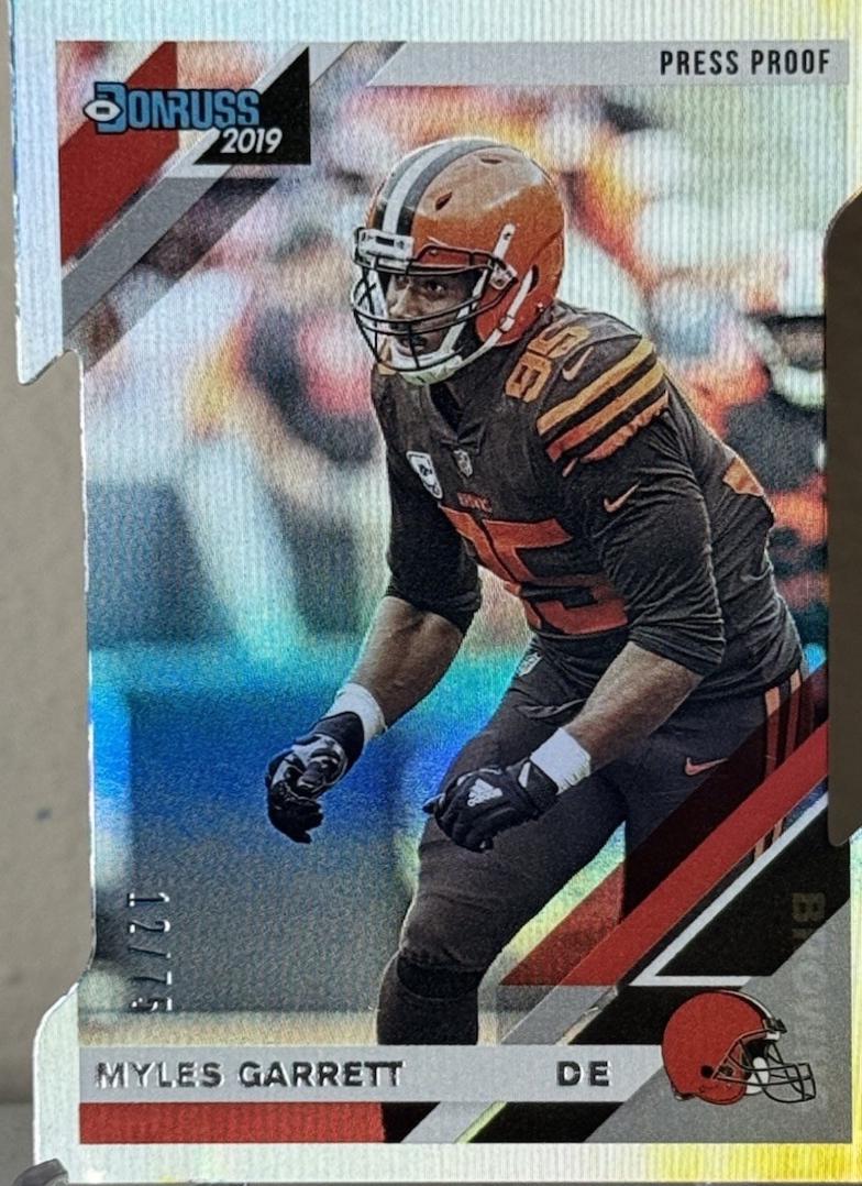 Myles Garrett [Silver Die Cut Press Proof] #68