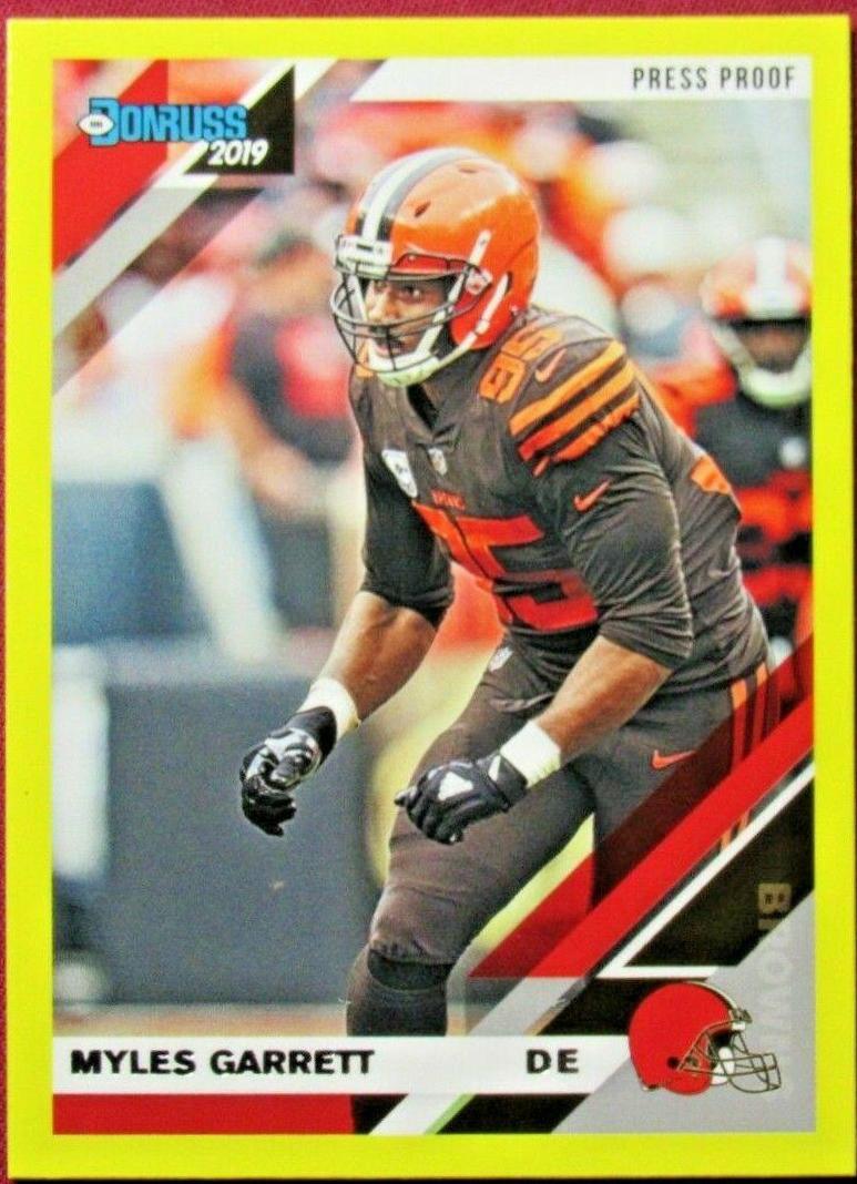 Myles Garrett [Yellow Press Proof] #68
