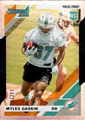 Myles Gaskin [Silver Die Cut Press Proof] #281