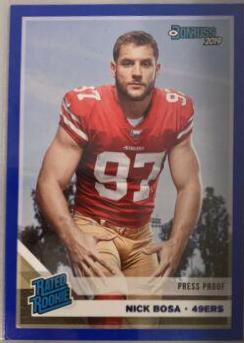 Nick Bosa [Blue Press Proof] #318