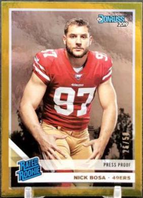 Nick Bosa [Gold Press Proof] #318