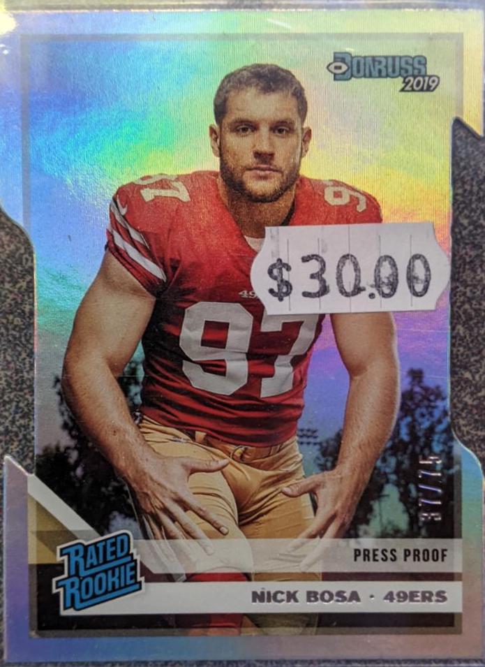 Nick Bosa [Silver Die Cut Press Proof] #318