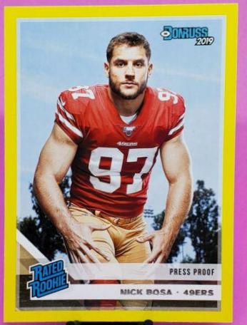 Nick Bosa [Yellow Press Proof] #318