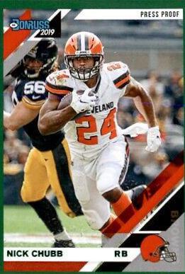 Nick Chubb [Green Press Proof] #66