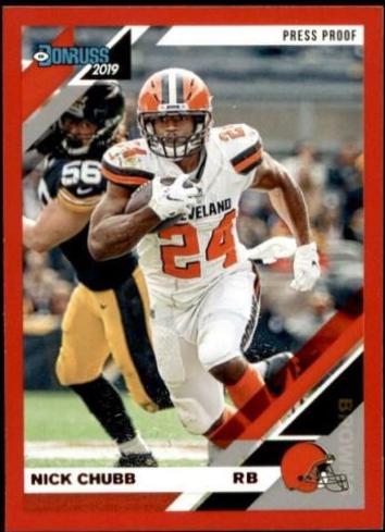 Nick Chubb [Red Press Proof] #66