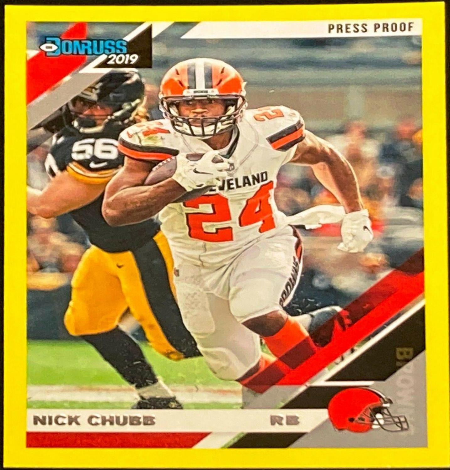 Nick Chubb [Yellow Press Proof] #66
