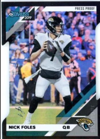 Nick Foles [Silver Die Cut Press Proof] #122