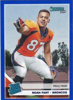 Noah Fant [Blue Press Proof] #320