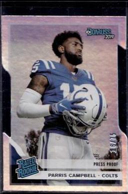 Parris Campbell [Silver Die Cut Press Proof] #315
