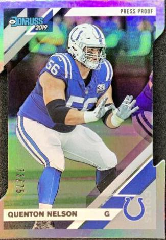 Quenton Nelson [Silver Die Cut Press Proof] #120
