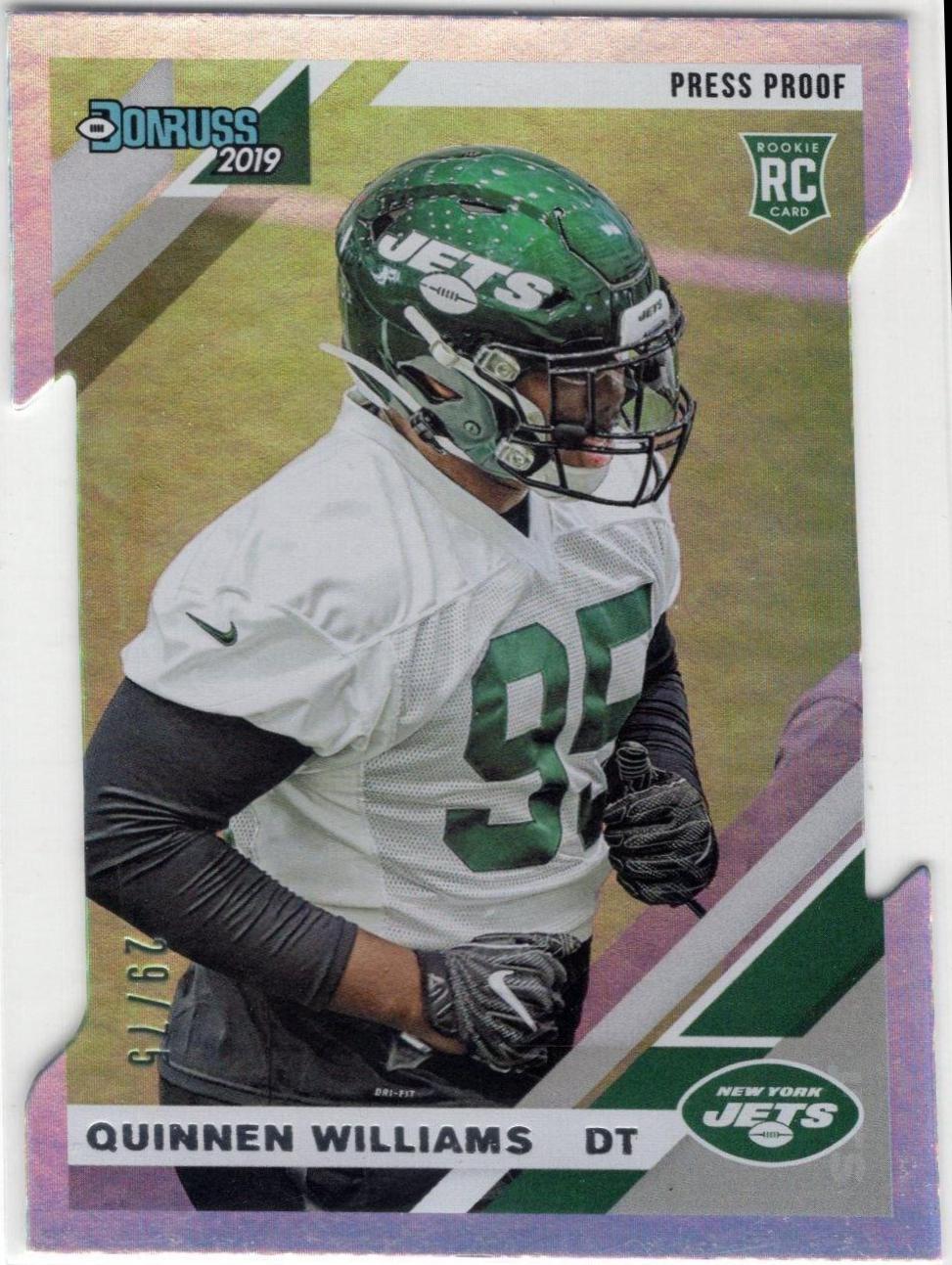 Quinnen Williams [Silver Die Cut Press Proof] #253