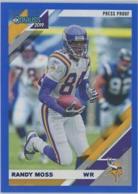 Randy Moss [Blue Press Proof] #161