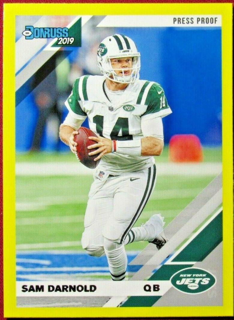 Sam Darnold [Yellow Press Proof] #186