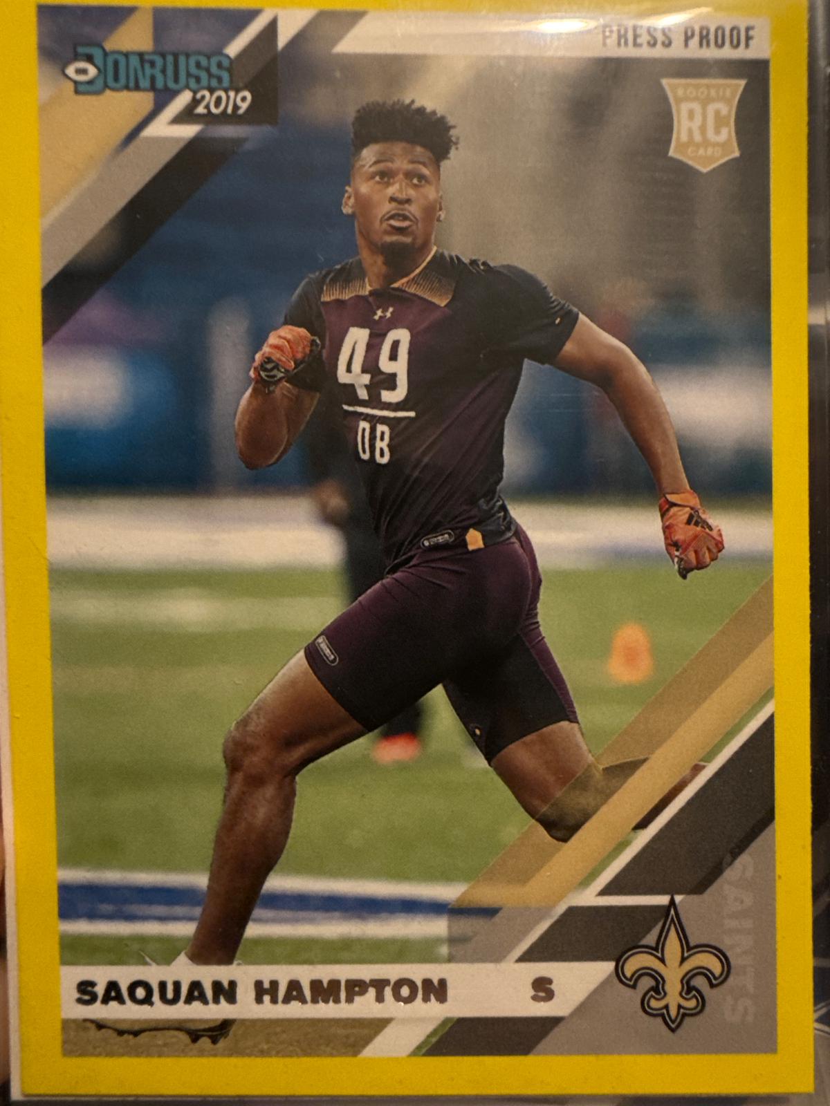 Saquan Hampton [Yellow Press Proof] #288