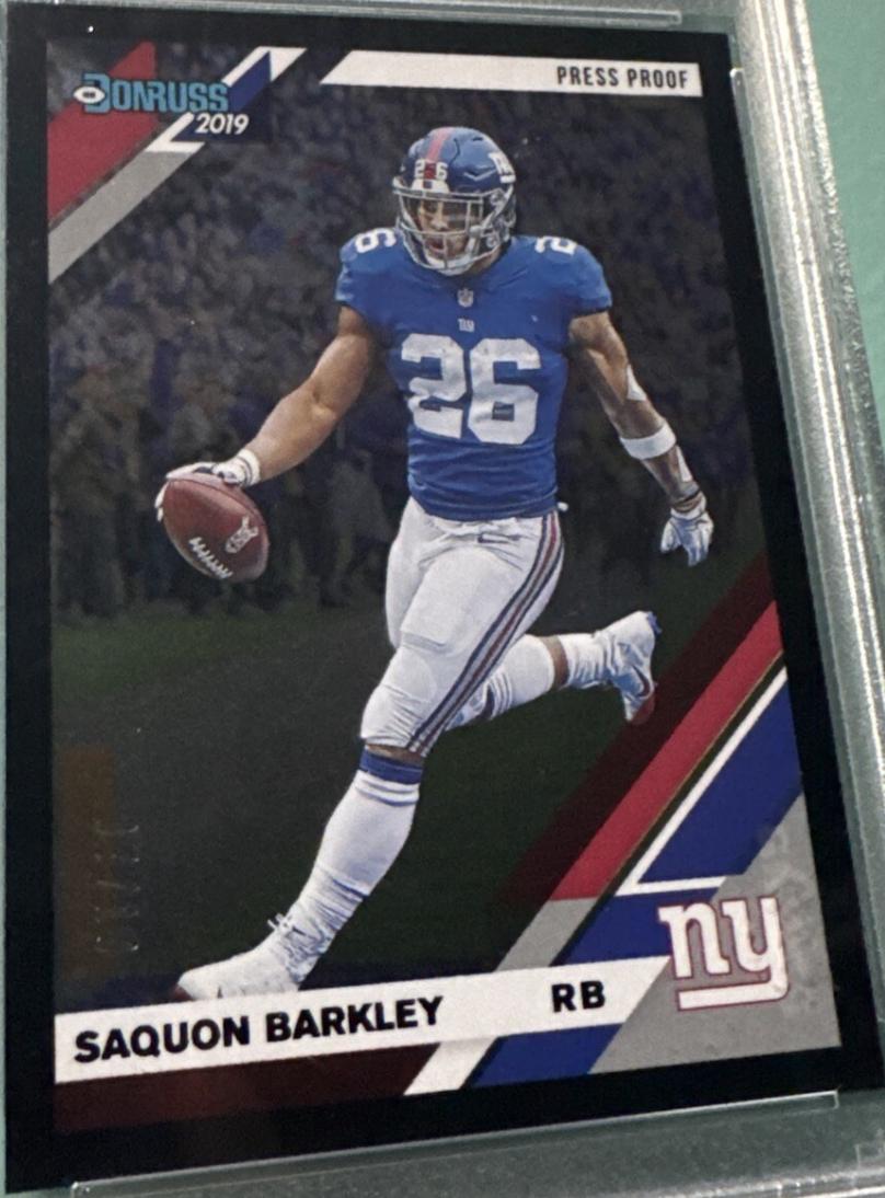 Saquon Barkley [Black Press Proof] #179