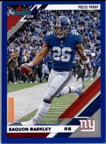 Saquon Barkley [Blue Press Proof] #179