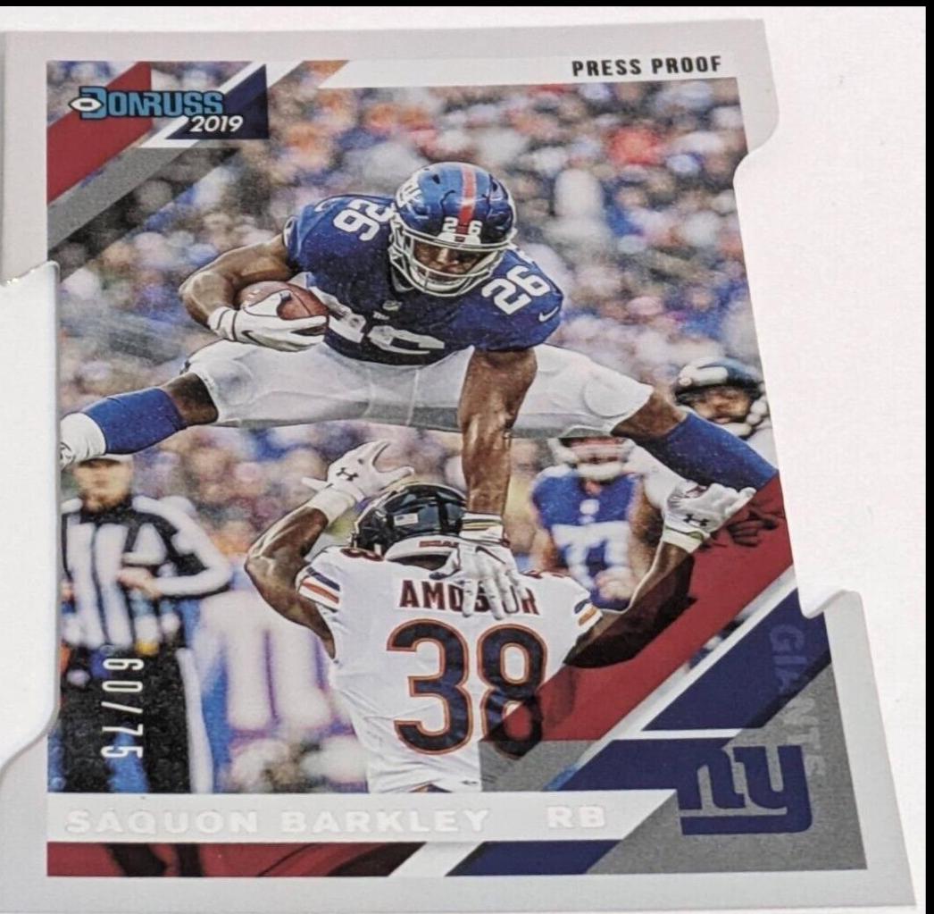 Saquon Barkley [Silver Die Cut Press Proof] #179