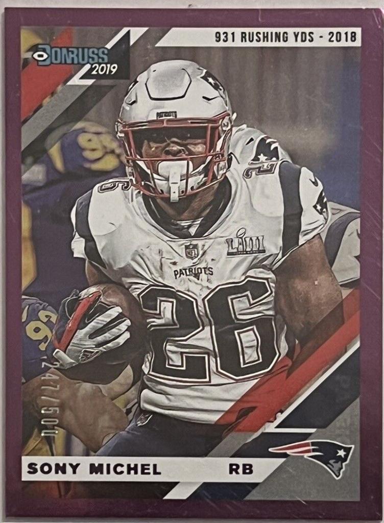 Sony Michel [Season Stat Line] #163