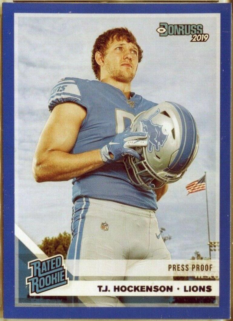 T.J. Hockenson [Blue Press Proof] #321