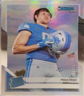 T.J. Hockenson [Silver Die Cut Press Proof] #321