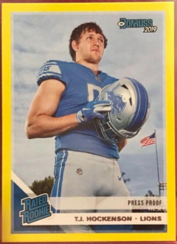 T.J. Hockenson [Yellow Press Proof] #321