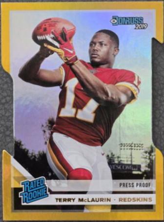 Terry McLaurin [Gold Die Cut Press Proof] #329