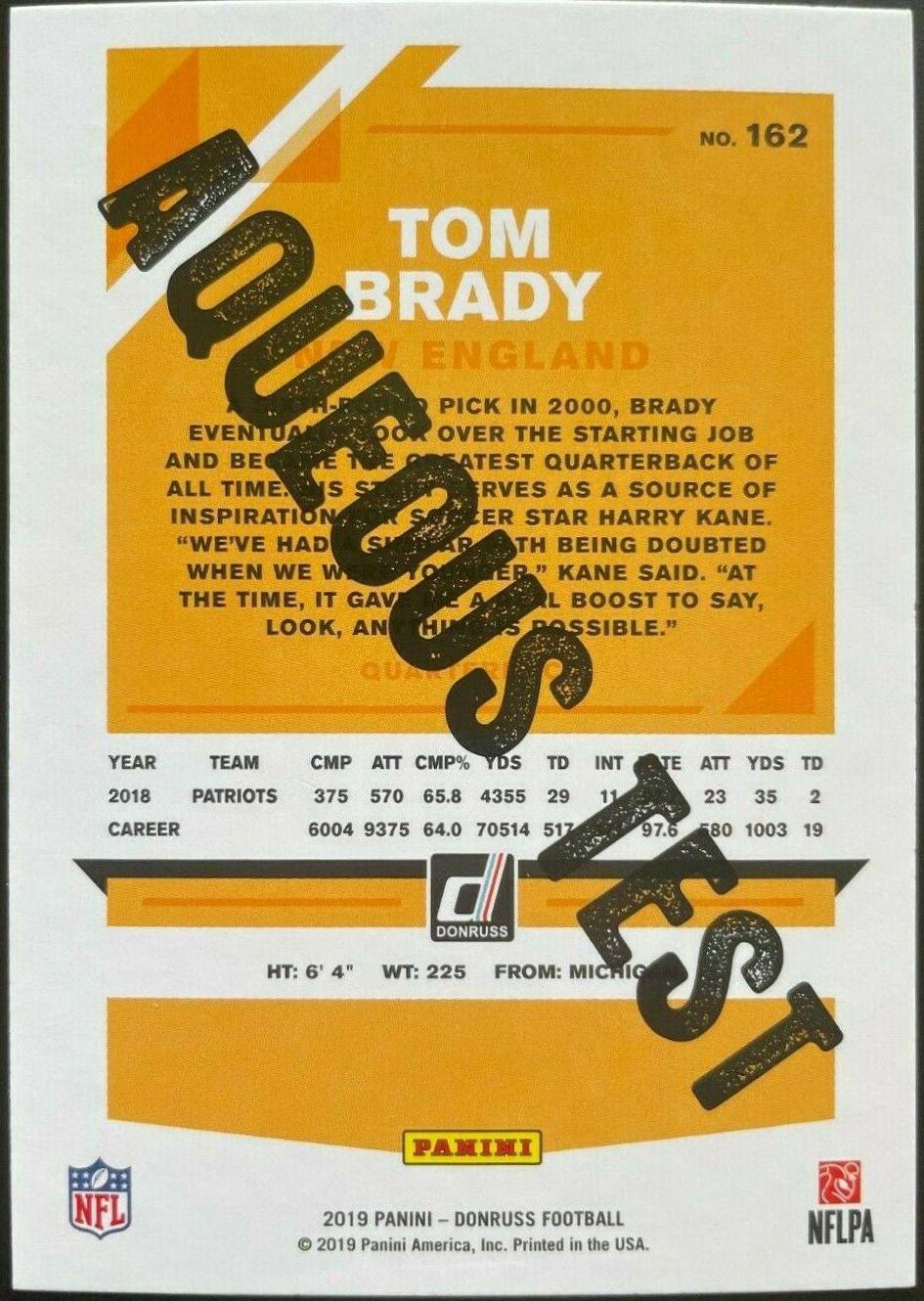 Tom Brady [Aqueous Test] #162