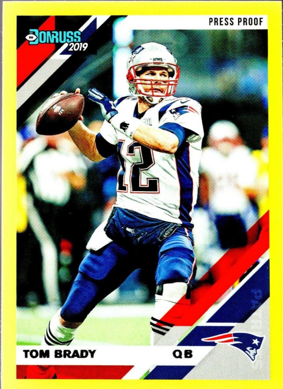 Tom Brady [Yellow Press Proof] #162