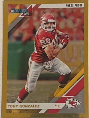 Tony Gonzalez [Gold Press Proof] #8