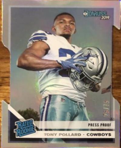 Tony Pollard [Silver Die Cut Press Proof] #337
