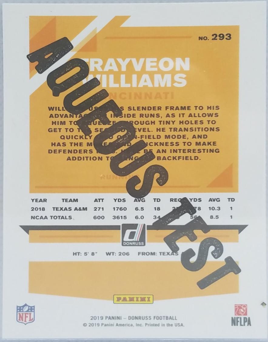 Trayveon Williams [Aqueous Test] #293