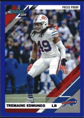 Tremaine Edmunds [Blue Press Proof] #37