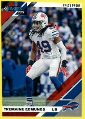 Tremaine Edmunds [Yellow Press Proof] #37