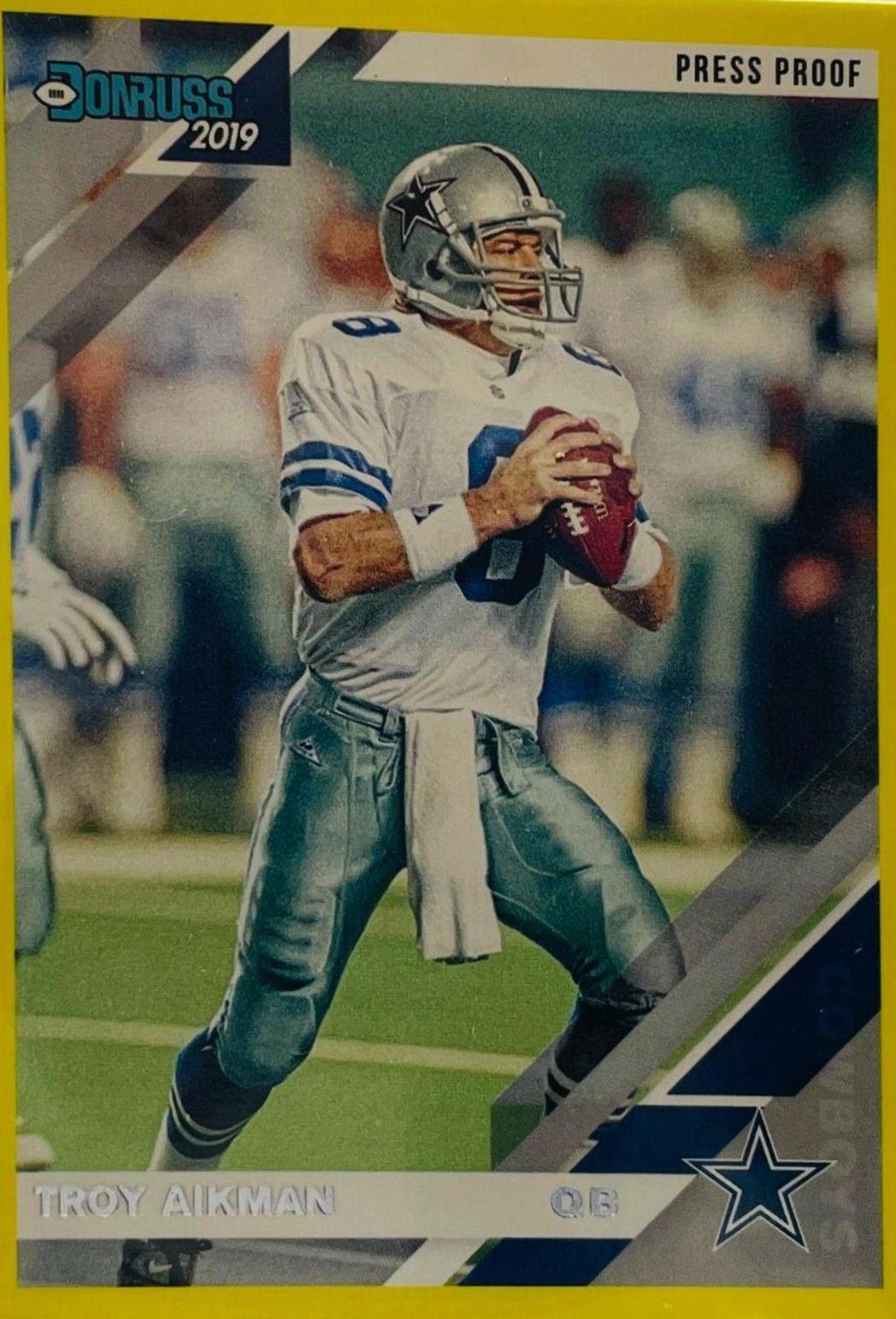 Troy Aikman [Yellow Press Proof] #81