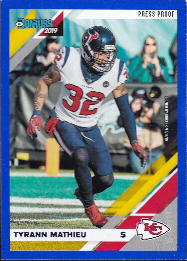 Tyrann Mathieu [Blue Press Proof] #112