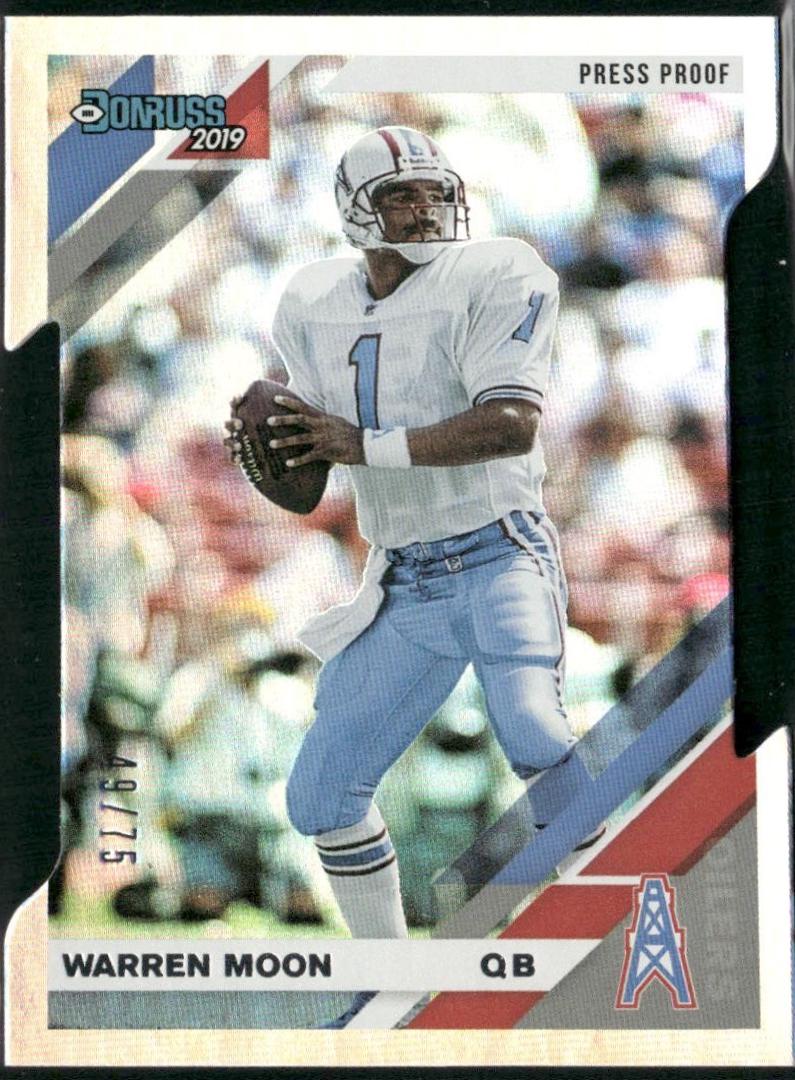Warren Moon [Silver Die Cut Press Proof] #113