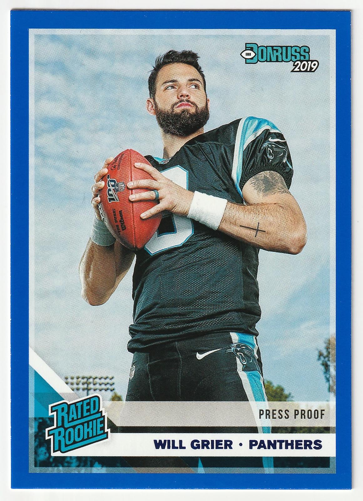 Will Grier [Blue Press Proof] #305