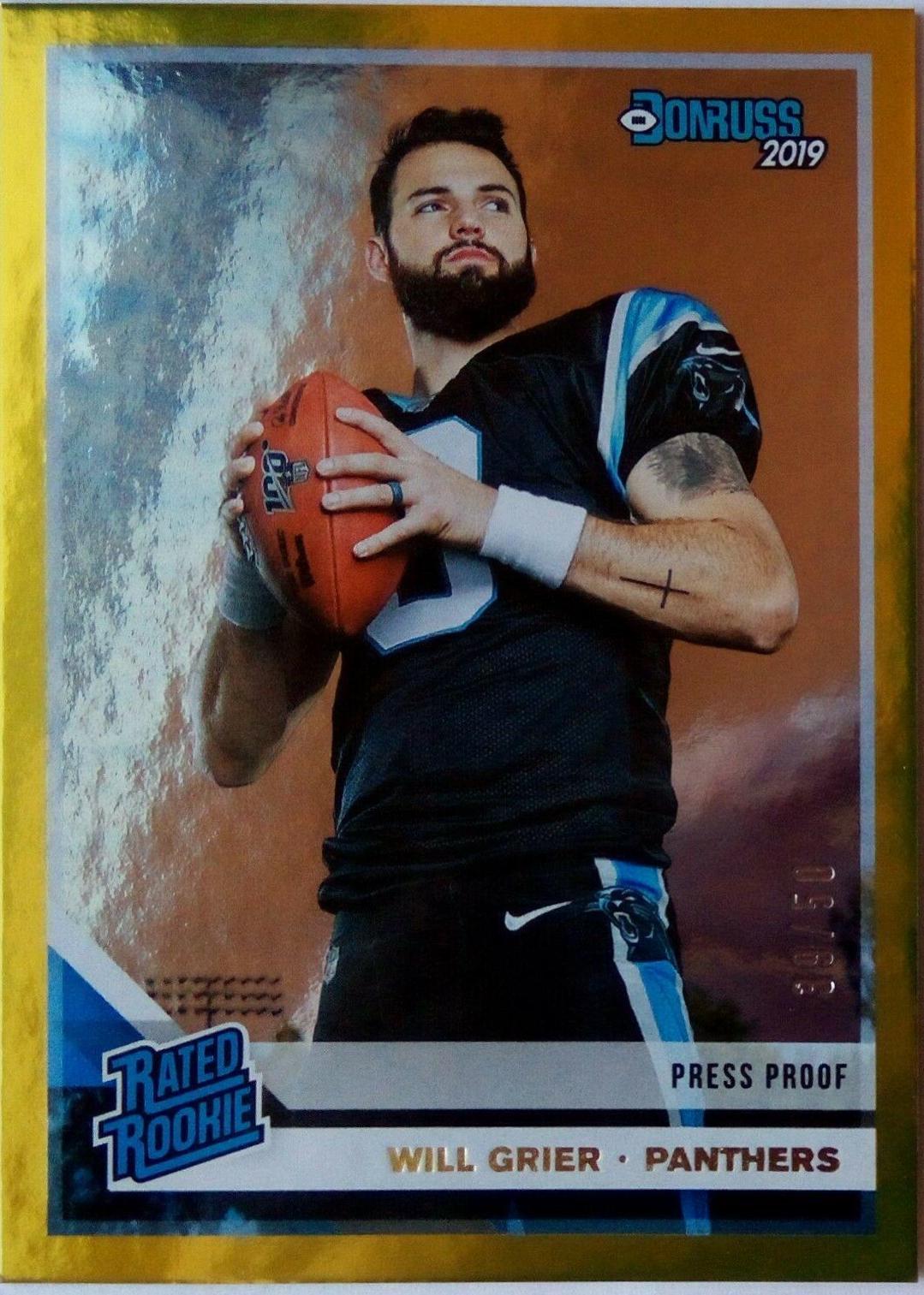 Will Grier [Gold Press Proof] #305