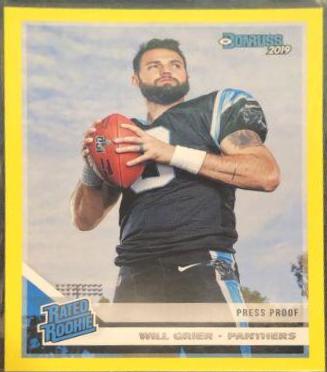 Will Grier [Yellow Press Proof] #305
