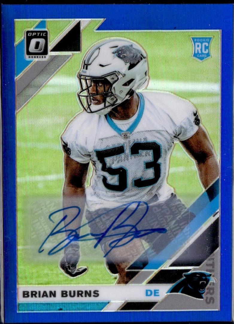Brian Burns [Blue Auto] #106