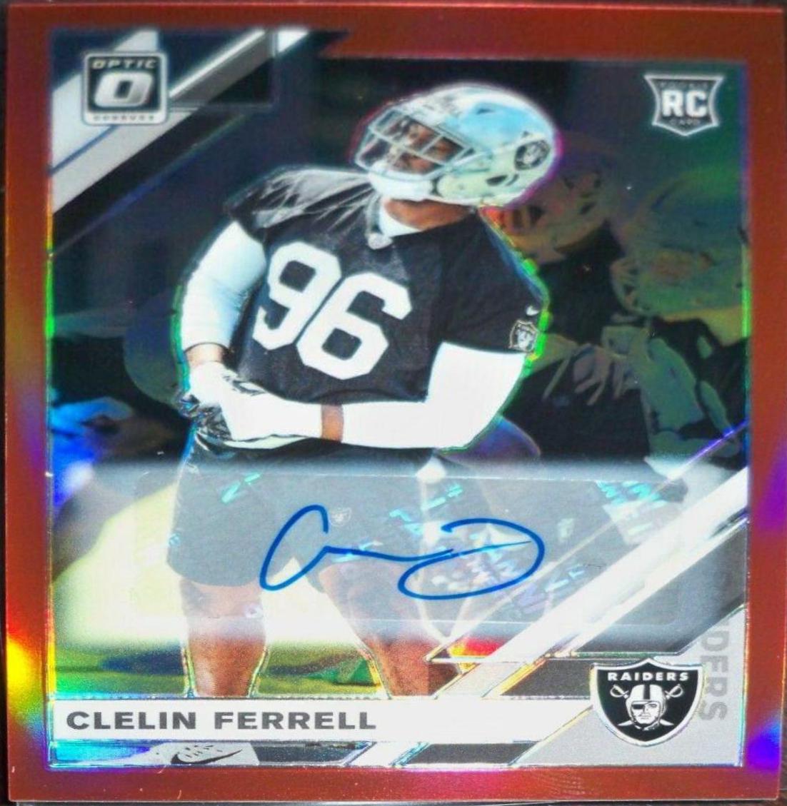 Clelin Ferrell [Red Auto] #104