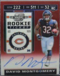 David Montgomery [Red Auto] #161