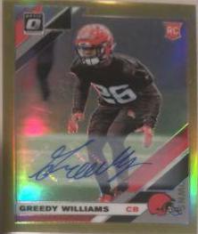Greedy Williams [Gold Auto] #122