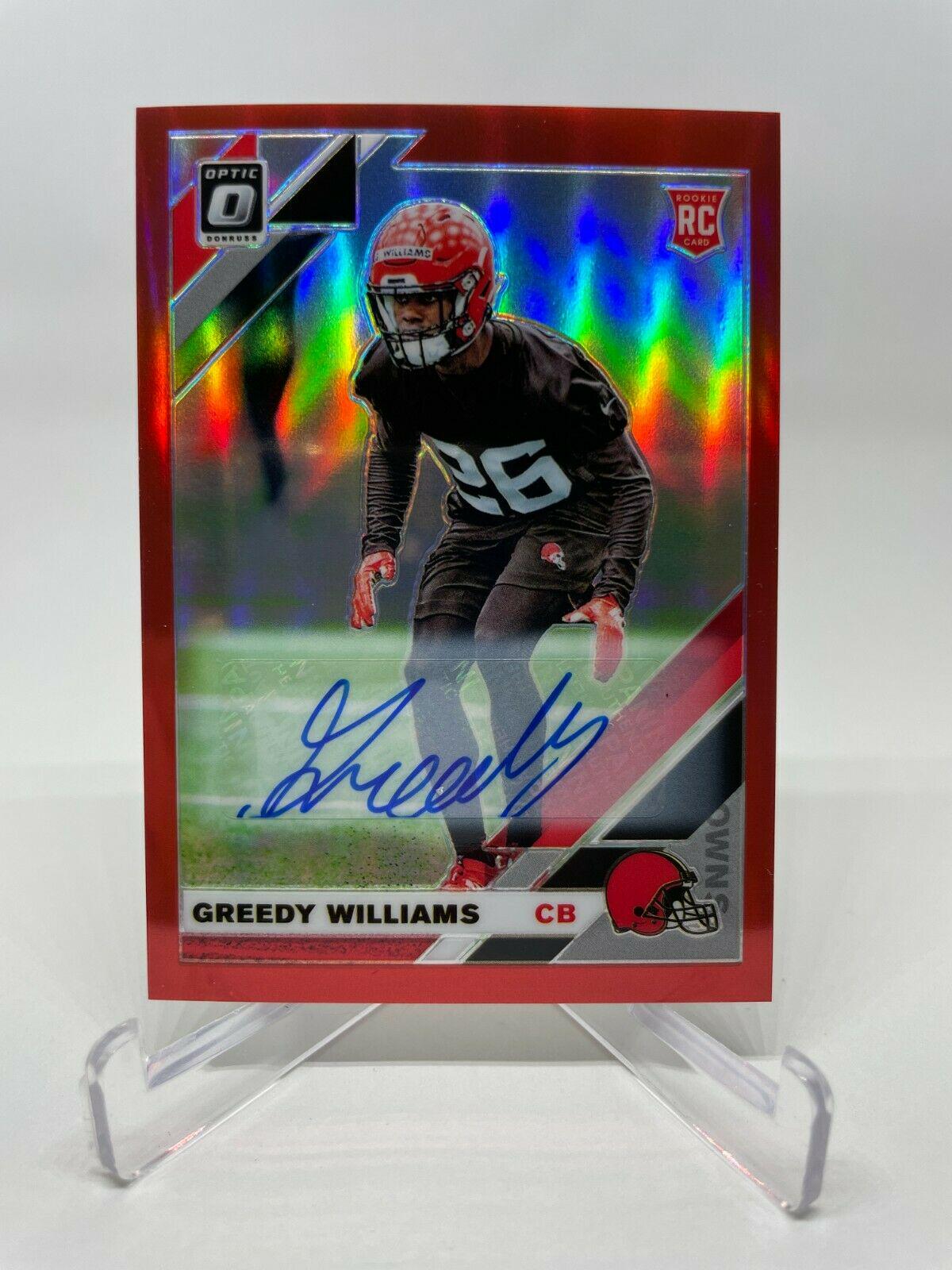 Greedy Williams [Red Auto] #122