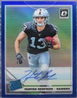 Hunter Renfrow [Blue Auto] #190
