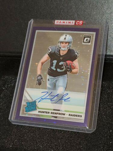 Hunter Renfrow [Purple Stars Auto] #190