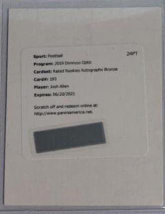 Josh Allen [Bronze Auto] #193
