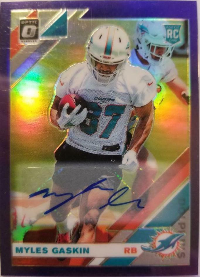 Myles Gaskin [Purple Auto] #131