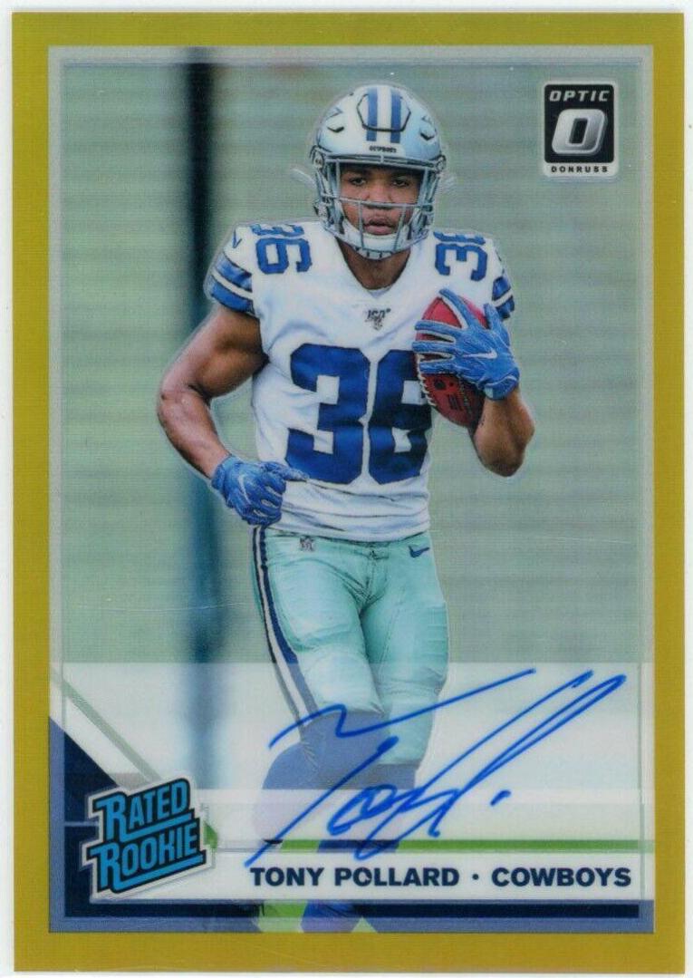 Tony Pollard [Gold Auto] #187